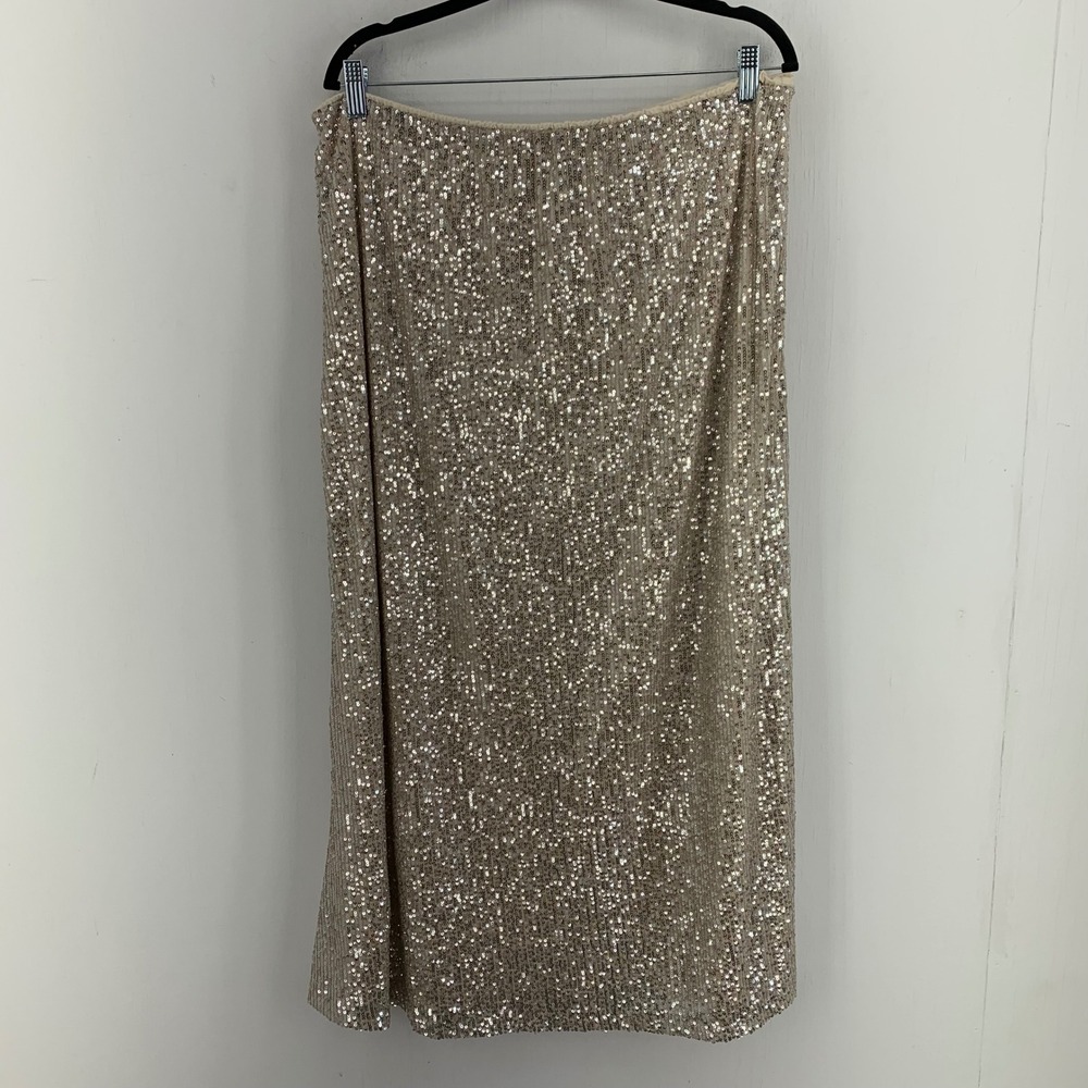 Old‎ Navy Womens XL Pull On Maxi Skirt Sequins Stretch Event Festival Fairy